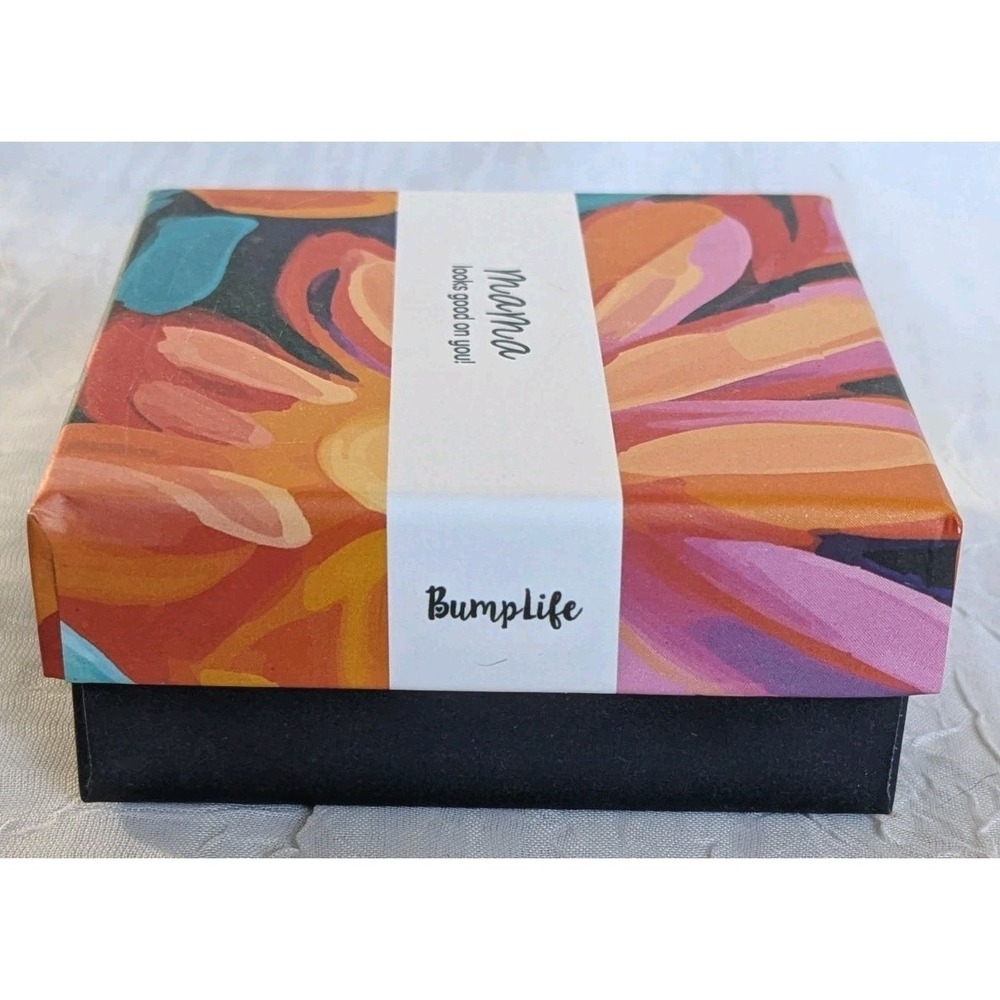 Mama Necklace Bump Box Gold Filled Looks Good On You Bumplife Push Gift 20" - Picture 4 of 9